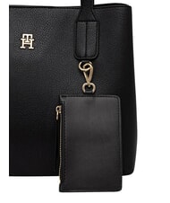 TOMMY HILFIGER TH ICON Geantă de m&acirc;nă, cu curea de umăr negru - Genți femei - 4