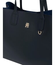 TOMMY HILFIGER TH ICON Geantă de m&acirc;nă albastru spațial - Genți femei - 5