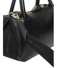 TOMMY HILFIGER TH LOGOTAPE Geantă de m&acirc;nă cu curea de umăr negru - Genți femei - 5
