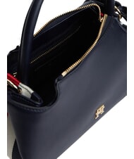 TOMMY HILFIGER TH LOGOTAPE Geantă de m&acirc;nă cu curea de umăr space blue corp - Genți femei - 4