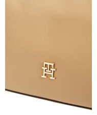 TOMMY HILFIGER TH LOGOTAPE Geantă de m&acirc;nă cu curea de umăr kaki clasic - Genți femei - 5