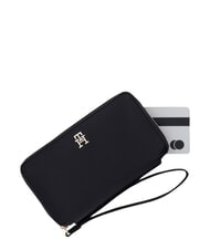 TOMMY HILFIGER TH LOGOTAPE Portofel cu fermoar negru - Portofele femei - 3