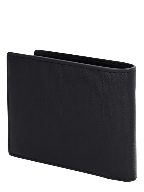 TH FOUNDATION Suport card de credit din piele negru - Portofele bărbați