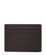 TOMMY HILFIGER TH CENTRAL Suport card de credit din piele boabe de cafea - Portofele bărbați - 2