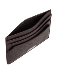 TOMMY HILFIGER TH CENTRAL Suport card de credit din piele boabe de cafea - Portofele bărbați - 3