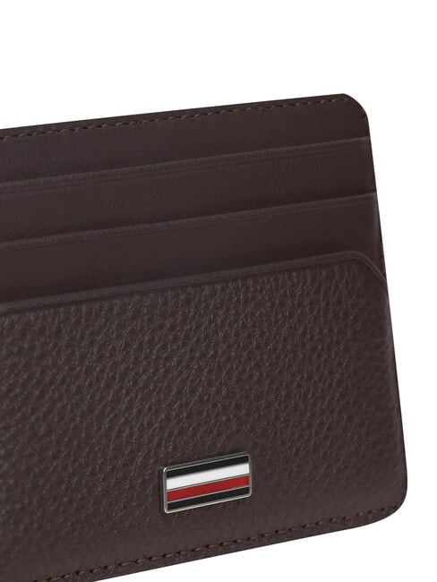TH CENTRAL Suport card de credit din piele boabe de cafea - Portofele bărbați