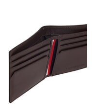 TOMMY HILFIGER TH CENTRAL Suport card de credit din piele boabe de cafea - Portofele bărbați - 3
