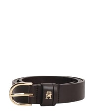 TOMMY HILFIGER ESSENTIAL EFFORTLESS Curea din piele fabricata in Italia - Curele