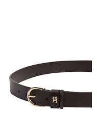 TOMMY HILFIGER ESSENTIAL EFFORTLESS Curea din piele fabricata in Italia fondant maro - Curele - 3