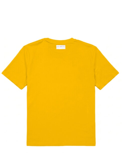 BASIC Tricou cu m&acirc;necă scurtă și guler rotund galben - tricou
