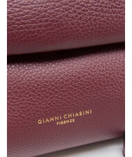 GIANNI CHIARINI OTTAVIA Geantă de piele boabe de vin - Genți femei - 4