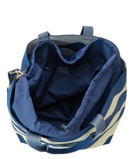 BLAUER KNITTED Geantă de m&acirc;nă cu curea de umăr crem/bleumarin - Genți femei - 4