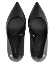 TOMMY HILFIGER TH  Pantofi cu toc &icirc;nalt de 9 cm din piele negru - Pantofi femei - 2