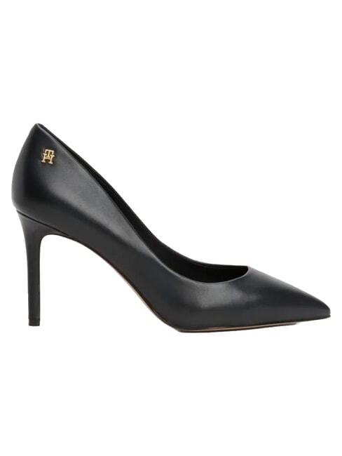 TH  Pantofi cu toc &icirc;nalt de 9 cm din piele negru - Pantofi femei