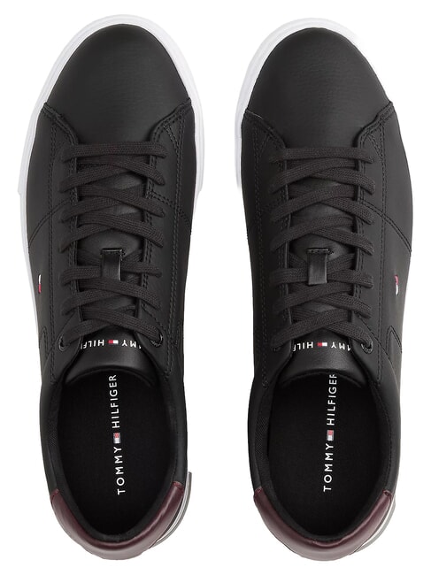 ESSENTIAL LEATHER Adidași din piele negru - Pantofi bărbați
