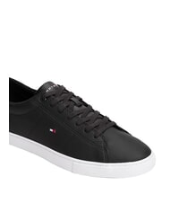 TOMMY HILFIGER ESSENTIAL LEATHER Adidași din piele negru - Pantofi bărbați - 5