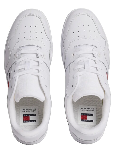 TOMMY JEANS Adidași din piele alb - Pantofi bărbați