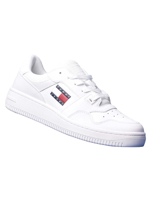 TOMMY JEANS Adidași din piele alb - Pantofi bărbați