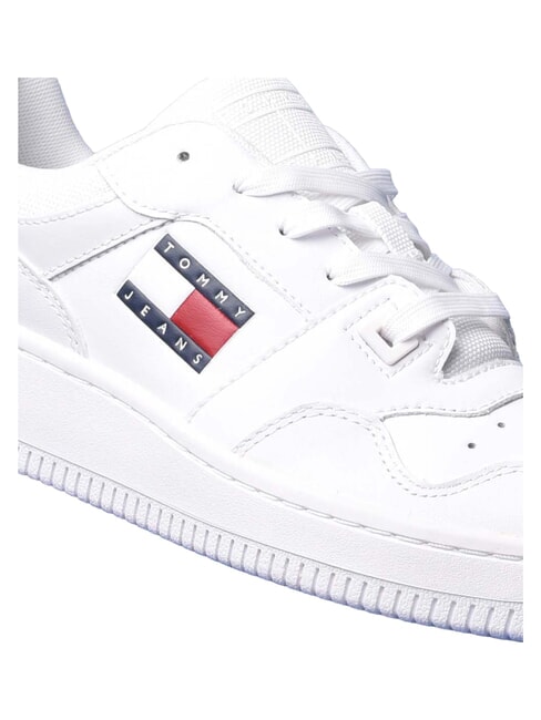 TOMMY JEANS Adidași din piele alb - Pantofi bărbați
