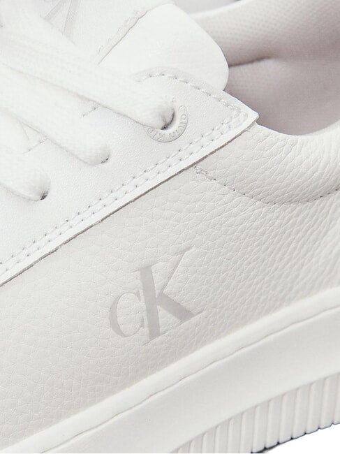 CHUNKY Adidași din piele alb - Pantofi femei