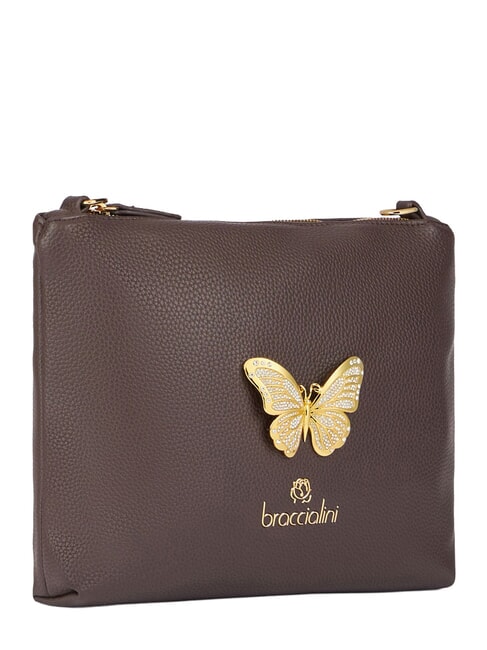 BETH JEWELS Geantă tip clutch, cu curea de umăr maro - Genți femei