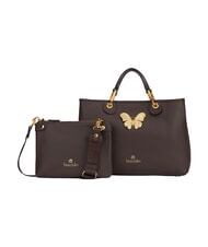 BRACCIALINI BETH JEWELS Geantă de m&acirc;nă cu m&acirc;ner dublu și curea de umăr maro - Genți femei - 3