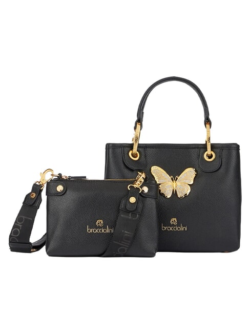 BETH JEWELS Geantă de m&acirc;nă M cu m&acirc;ner dublu negru - Genți femei