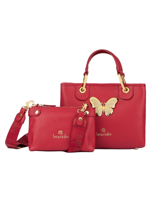 BETH JEWELS Geantă de m&acirc;nă M cu m&acirc;ner dublu roșu - Genți femei