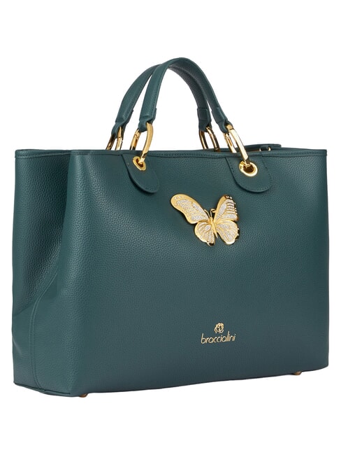 BETH JEWELS Geantă de m&acirc;nă cu m&acirc;ner dublu și curea de umăr verde - Genți femei