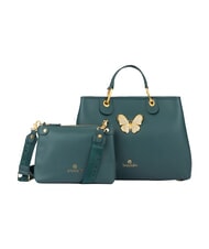 BRACCIALINI BETH JEWELS Geantă de m&acirc;nă cu m&acirc;ner dublu și curea de umăr verde - Genți femei - 3