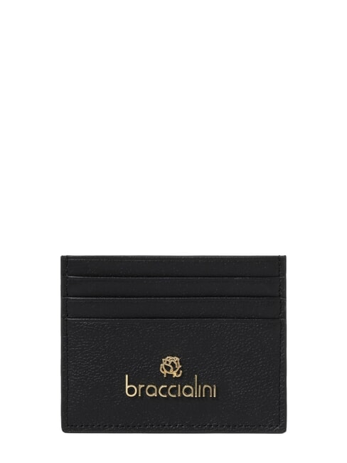 BASIC Portcard plat din piele negru - Portofele femei