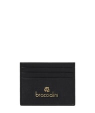 BRACCIALINI BASIC Portcard plat din piele negru - Portofele femei - 2