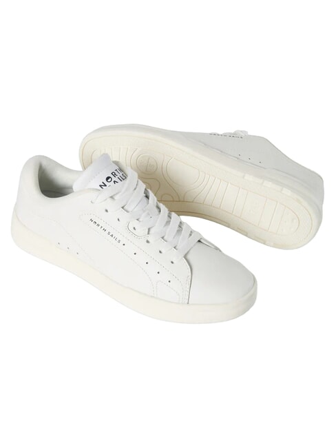FENDER PLAIN Adidași din piele alb - Pantofi bărbați