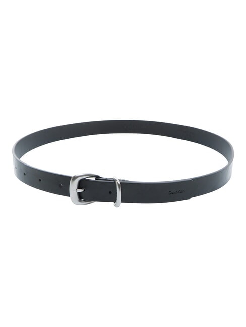 2PIECE LOGO Curea de piele negru ck / nichel antic - Curele