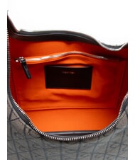 CALVIN KLEIN EMBLEM JAQUARD Geanta de umăr Lotus bej/negru aop jqd - Genți femei - 5