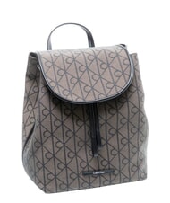 CALVIN KLEIN EMBLEM AOP Rucsac cu buzunar interior bej lotus / negru aop - Genți femei - 4