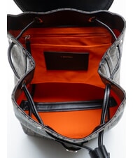 CALVIN KLEIN EMBLEM AOP Rucsac cu buzunar interior bej lotus / negru aop - Genți femei - 5