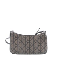 CALVIN KLEIN EMBLEM AOP Geantă de umăr mini bej lotus / negru aop - Genți femei - 4
