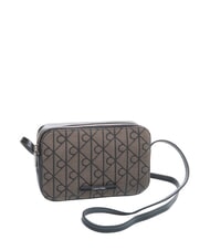 CALVIN KLEIN EMBLEM AOP Geantă de umăr mini bej lotus / negru aop - Genți femei - 2
