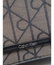 CALVIN KLEIN EMBLEM AOP Geantă de umăr mini bej lotus / negru aop - Genți femei - 3