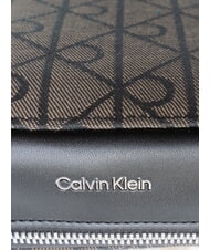CALVIN KLEIN EMBLEM AOP Geantă de umăr mini bej lotus / negru aop - Genți femei - 4