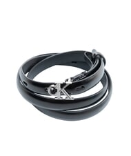 CALVIN KLEIN ROUND CK BUCKLE Curea de piele negru ck / nichel antic - Curele - 3