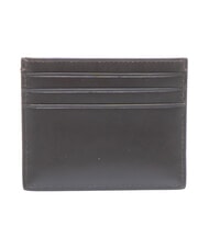 CALVIN KLEIN RAISED LOGO Portcard plat din piele maro &icirc;nchis - Portofele bărbați - 3