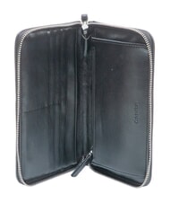 CALVIN KLEIN EMBLEM AOP Portofel mare cu fermoar bej lotus / negru aop - Portofele bărbați - 2