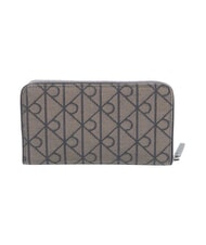 CALVIN KLEIN EMBLEM AOP Portofel mare cu fermoar bej lotus / negru aop - Portofele bărbați - 3