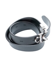 CALVIN KLEIN CK HARDWARE Curea reversibilă din piele pe negru - Curele - 3
