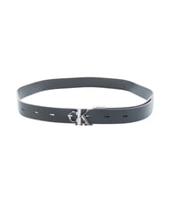 CALVIN KLEIN CK HARDWARE Curea reversibilă din piele pe negru - Curele - 2