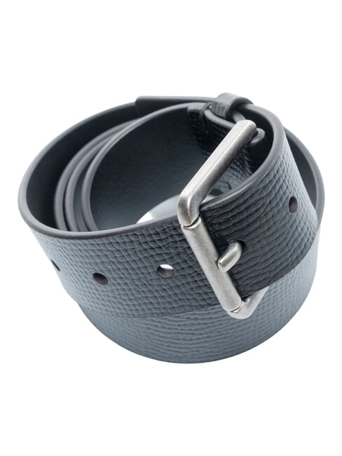 CASUAL ROLLER Curea de piele negru/argintiu antic - Curele