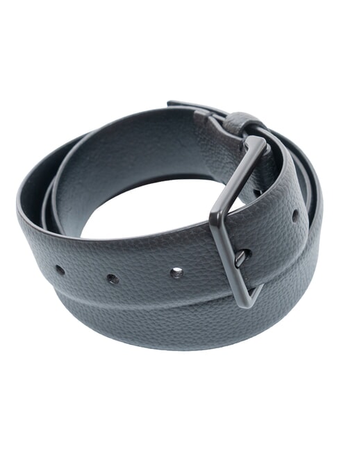WARMTH BUCKLE Curea de piele negru/negru mat - Curele