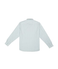 TOMMY HILFIGER TH Cămașă cu m&acirc;necă lungă din bumbac albastru răcoros - Cămăși pentru bărbați - 3